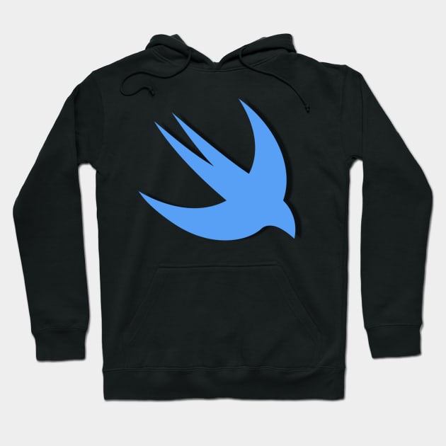 Big Blue Swift Shirt Hoodie by manalodesign